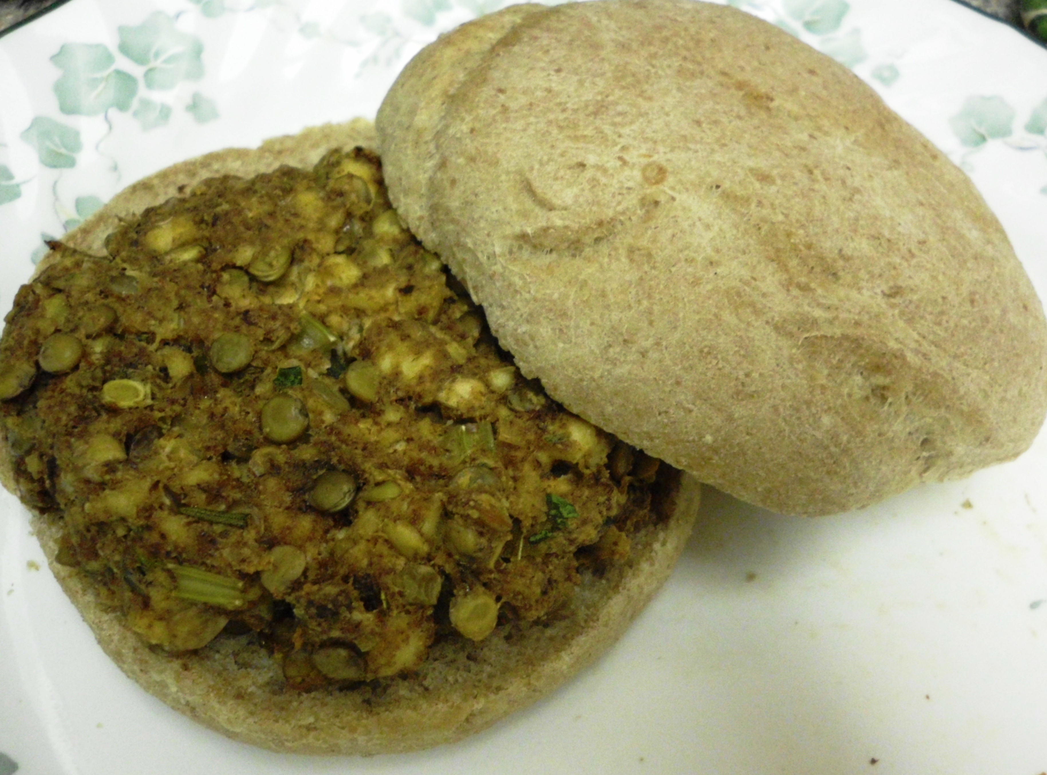 Tofu Lentil Burgers with Fresh Herbs